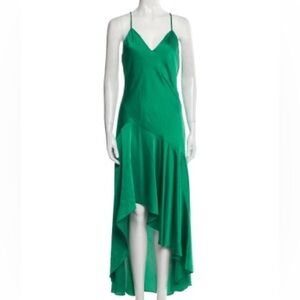 MILLY Kali High-Low Satin Christmas/Holiday Dress size 0